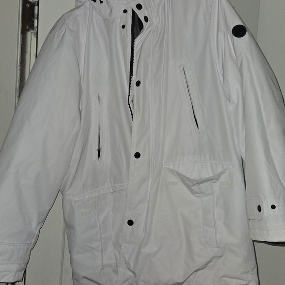 White Hooded Men's Jacket